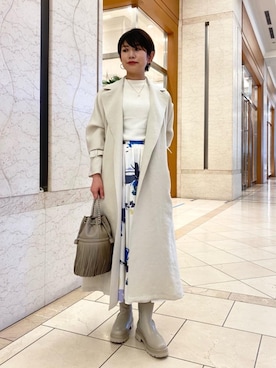 「UNITED ARROWS（ユナイテッドアローズ）のアイテム（その他アウター）」を使った、006963さん（レディース・154cm）の冬コーディネート