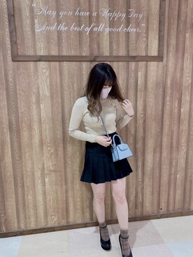 「FLAG-J（ﾌﾗｯｸﾞｼﾞｪｲ）のアイテム」を使った、yum🐹🐻さん（レディース・158cm）の春コーディネート