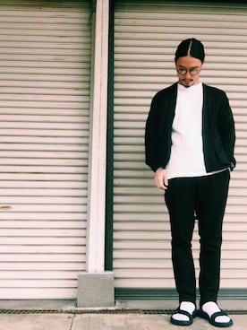 「NUMERALS（ヌメラルズ）のアイテム（カーディガン/ボレロ）」を使った、kohdaiさん（メンズ・168cm）の春コーディネート
