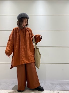 「Slowlinen」｜ayamiさん（レディース・153cm）の秋コーディネート