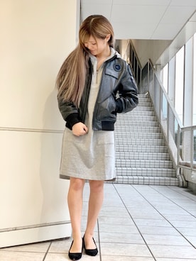 「TOPGUN」｜「アイテム（ワンピース/ドレス）」を使った、ayuさん（レディース・156cm）の秋コーディネート