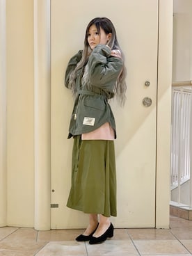 「カシュクール」｜「アイテム（ブルゾン）」を使った、ayuさん（レディース・156cm）の秋コーディネート