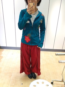 「Eddie Bauer（エディーバウアー）のアイテム（Tシャツ/カットソー）」を使った、Suzukiさん（レディース・148cm）の冬コーディネート