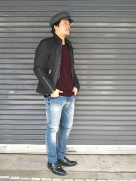 「SCOTCH & SODA（スコッチ アンド ソーダ）のアイテム」を使った、SAKUMAさん（メンズ・170cm）の秋コーディネート