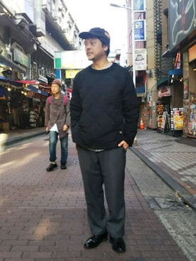 「COMFY（コンフィー）のアイテム（ジャケット/アウター）」を使った、SAKUMAさん（メンズ・170cm）の秋コーディネート