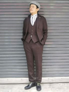 「GIANNETTO（ジャンネット）のアイテム（ジャケット/アウター）」を使った、SAKUMAさん（メンズ・170cm）の夏コーディネート