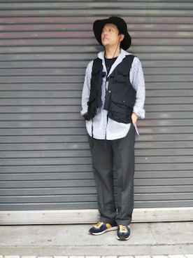 「sage de cret（サージュデクレ）のアイテム」を使った、SAKUMAさん（メンズ・170cm）の秋コーディネート