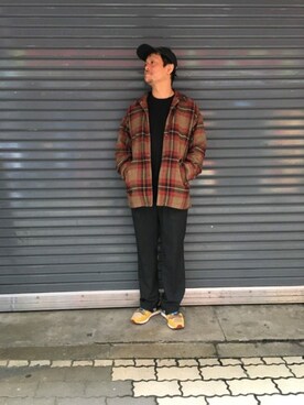 「sage de cret（サージュデクレ）のアイテム」を使った、SAKUMAさん（メンズ・170cm）の秋コーディネート