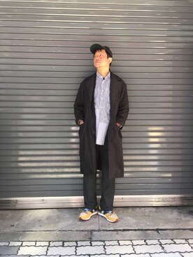 「NYUZELESS（ニューズレス）のアイテム」を使った、SAKUMAさん（メンズ・170cm）の秋コーディネート