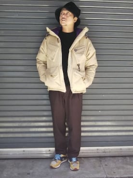 「HAVERSACK（ハバーザック）のアイテム（パンツ）」を使った、SAKUMAさん（メンズ・170cm）の秋コーディネート
