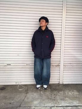 「Needles（ニードルス）のアイテム（ジャケット/アウター）」を使った、SAKUMAさん（メンズ・170cm）の冬コーディネート