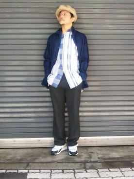 「Needles（ニードルス）のアイテム（ジャケット/アウター）」を使った、SAKUMAさん（メンズ・170cm）の冬コーディネート