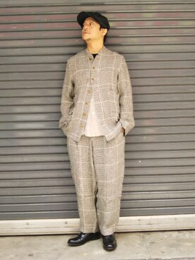 「HAVERSACK（ハバーザック）のアイテム（ジャケット/アウター）」を使った、SAKUMAさん（メンズ・170cm）の春コーディネート