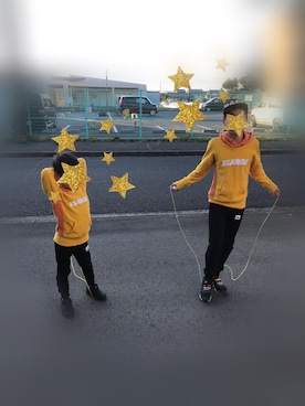 「ZERO standerd（ゼロスタンダード）のアイテム（パンツ）」を使った、kanaさん（キッズ・120cm）の春コーディネート