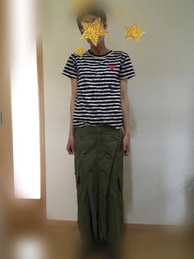 「JUNYA WATANABE COMME des GARCONS（ジュンヤワタナベコムデギャルソン）のアイテム（スカート）」を使った、kanaさん（レディース・164cm）の夏コーディネート