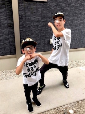 「F.O.U（エフオーユー）のアイテム（パンツ）」を使った、kanaさん（キッズ・151cm）の夏コーディネート