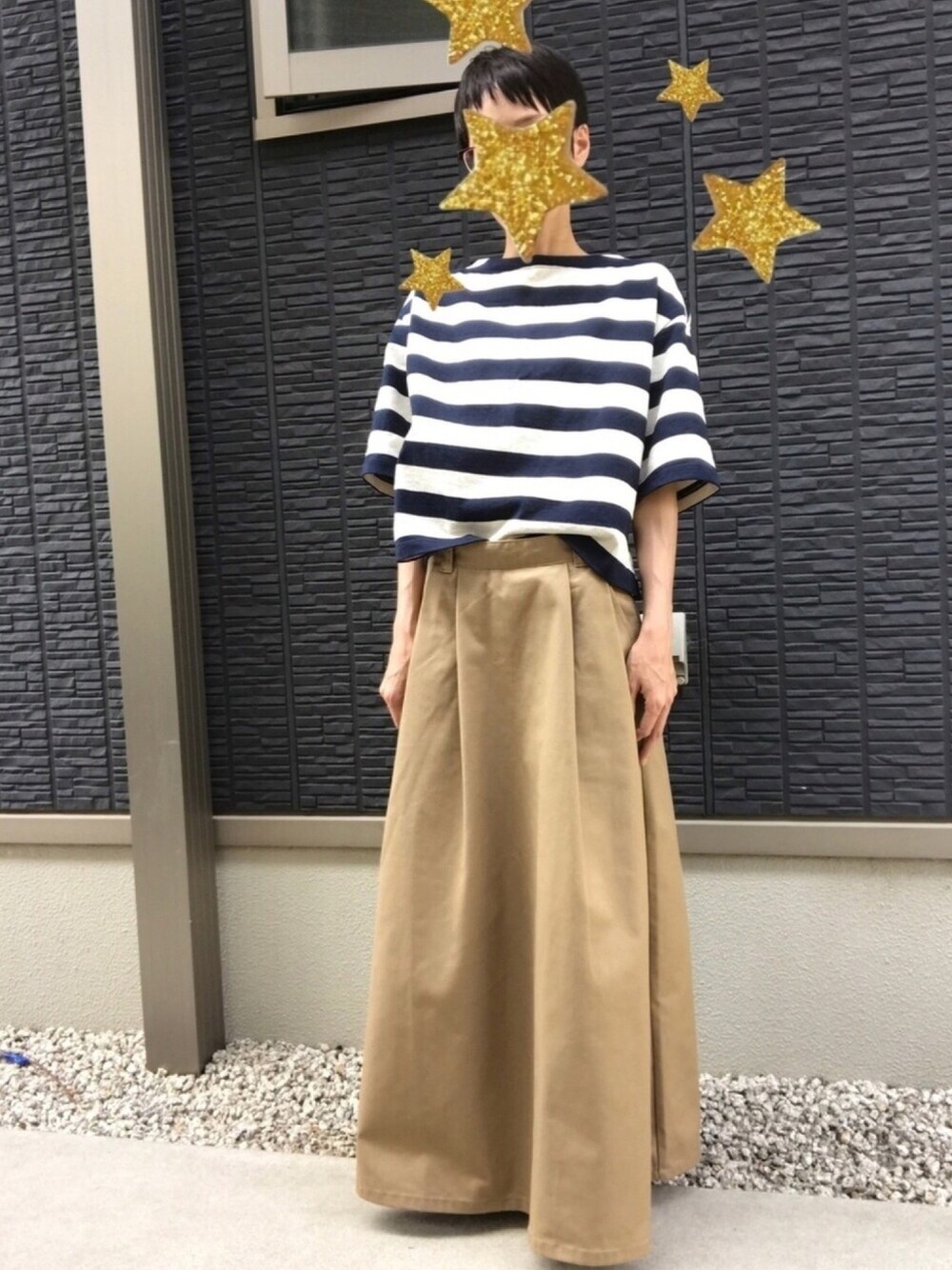 UNIQLO（ユニクロ）の「ボーダーT（7分袖）（Tシャツ/カットソー