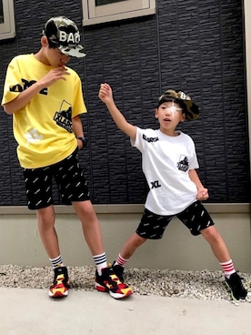 「アイテム（ラッピングキット、レッド系）」を使った、kanaさん（キッズ・121cm）の春コーディネート