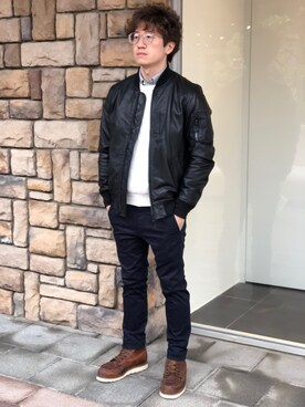 「華泰名品城」｜TedTsaiさん（メンズ・168cm）の冬コーディネート