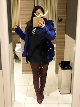 「ストリートカジュアル」｜「アイテム（MA-1）」を使った、ycさん（レディース・161cm）の春コーディネート