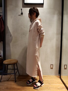 「SCHOTT」｜「アイテム（ワンピース/ドレス）」を使った、Asukaさん（レディース・166cm）の夏コーディネート