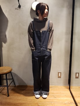 「SCHOTT」｜「アイテム（オールインワン・サロペット）」を使った、Asukaさん（レディース・166cm）の夏コーディネート