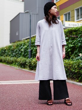 「SCHOTT」｜「アイテム（ワンピース/ドレス）」を使った、Asukaさん（レディース・166cm）の夏コーディネート