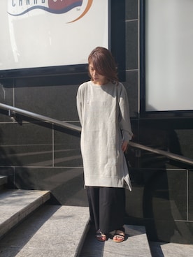 「SCHOTT」｜「アイテム（ワンピース/ドレス）」を使った、Asukaさん（レディース・166cm）の夏コーディネート