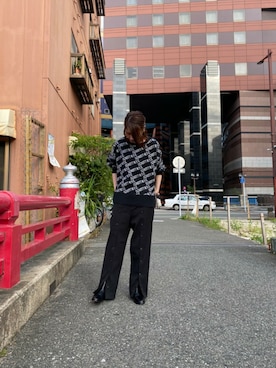 「RUMBLE RED（ランブルレッド）のアイテム」を使った、Asukaさん（レディース・166cm）の秋コーディネート