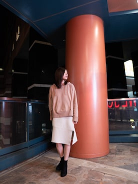 「schott（ショット）のSchott/ショット/Band Ring/バンドリング（リング）」を使った、Asukaさん（レディース・166cm）の冬コーディネート