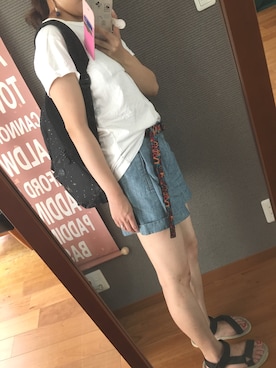 「BISON（バイソン）のアイテム」を使った、サミ〜さん（レディース・153cm）の夏コーディネート