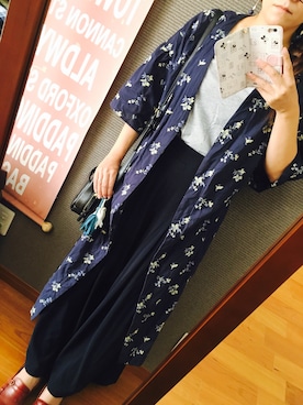 「刺繍」｜「アイテム（モカシン/デッキシューズ）」を使った、サミ〜さん（レディース・153cm）の秋コーディネート