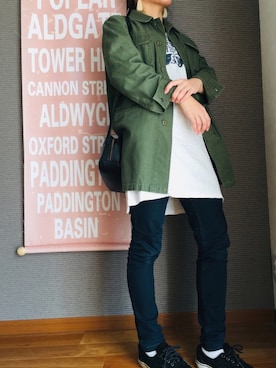 「JOURNAL STANDARD（ジャーナルスタンダード）のアイテム（チュニック）」を使った、サミ〜さん（レディース・153cm）の春コーディネート