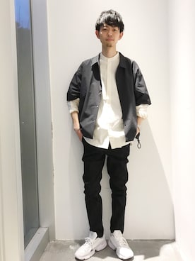 「SEVENDAYS=SUNDAY（セブンデイズサンデイ）のアイテム（シューズ）」を使った、FUJISAWAさん（メンズ・178cm）の春コーディネート