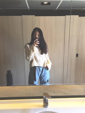 「Lulus（-）のアイテム（パンツ）」を使った、Sonia さん（レディース・163cm）の秋コーディネート