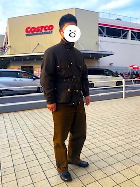 「オイルドジャケット」｜「アイテム（その他アウター）」を使った、おすーやん【相互】さん（メンズ・172cm）の冬コーディネート