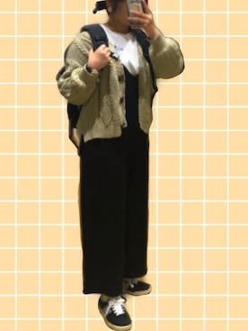 「SEVENDAYS=SUNDAY（セブンデイズサンデイ）のアイテム（オールインワン・サロペット）」を使った、ナルミさん（レディース・161cm）の春コーディネート