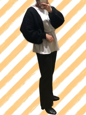 「LEPSIM（レプシィム）のアイテム（チュニック）」を使った、ナルミさん（レディース・161cm）の冬コーディネート