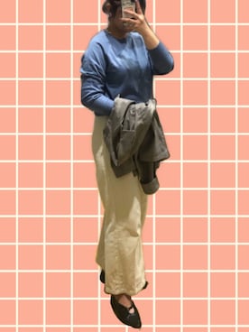 「SEVENDAYS=SUNDAY（セブンデイズサンデイ）のアイテム（バレエシューズ）」を使った、ナルミさん（レディース・161cm）の冬コーディネート