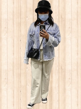 「秋のマイ旬スタイル」｜「アイテム（デニムジャケット）」を使った、ナルミさん（レディース・161cm）の秋コーディネート