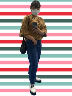 「Discoat」｜「アイテム（その他）」を使った、ナルミさん（レディース・161cm）の秋コーディネート