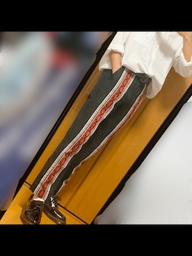 「ZARA（ザラ）のアイテム（スラックス、ブラック系）」を使った、kenshiさん（メンズ）の秋コーディネート