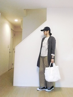 「GASA*（ガサ）のアイテム」を使った、sieluさん（レディース・168cm）の秋コーディネート