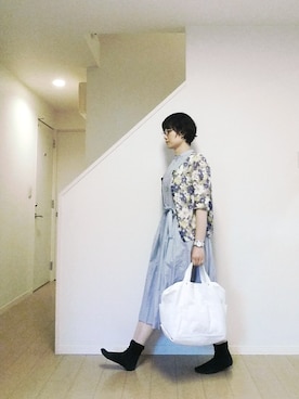 「boussole（ブソル）のアイテム」を使った、sieluさん（レディース・168cm）の春コーディネート