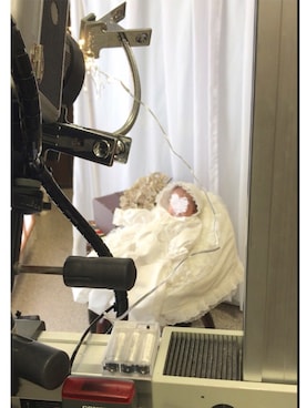 「CELINE（セリーヌ）のアイテム」を使った、arichanさん（キッズ・50cm）の春コーディネート