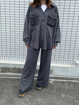 「ALEXIA STAM（アリシアスタン）のアイテム（その他アウター）」を使った、AOIさん（レディース・154cm）の春コーディネート