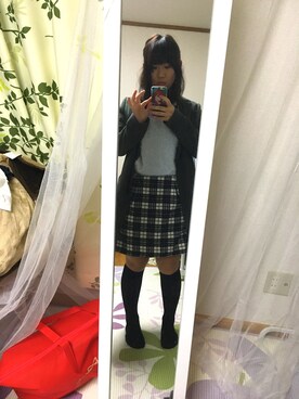 「CECIL McBEE（セシルマクビー）のアイテム（ダウンジャケット/コート）」を使った、ayatakaさん（レディース・153cm）の冬コーディネート