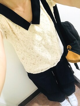 「スタンスミス」｜Nさん（レディース・155cm）の夏コーディネート