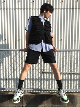 ためす君さん（メンズ・169cm）の夏コーディネート