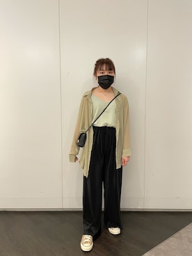 「fifth（フィフス）のアイテム（キャミソール）」を使った、YOYO LEEさん（レディース・158cm）の春コーディネート